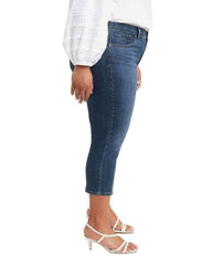 Levi's Women's Plus-Size Shaping Capri Lapis Amidst Indigo 24W image 1