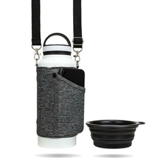 Water Bottle Bindle Bottle White 24oz Puppy Pack image 0