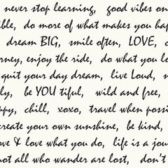 RoomMates Black Dream Big Script Peel and Stick Wallpaper 20.5" x 16.5 feet image 0