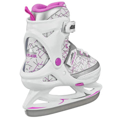 Lake Placid Monarch Girl's Adjustable Ice Skate White/Pink Small (11-2)