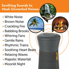 ThunderCloud Calming Sound Machine & Essential Oils Diffuser - Aromatherapy and Soothing Sounds for a Better Night's Sleep