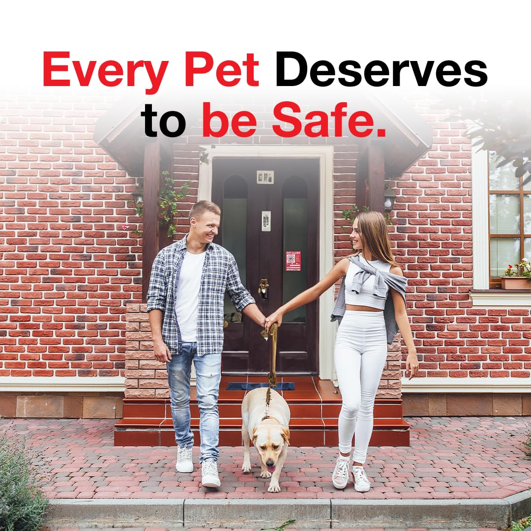 Pet Alert Safety Fire Rescue Stickers - 6 Pack - Save Our Pets Emergency Pet Inside Decal - in Case of Emergency Danger Pet in House Home Window Door Sign image 4