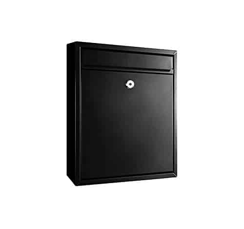 Wall Mounted Locking Steel Powder Coated Mailbox (Medium) image 1