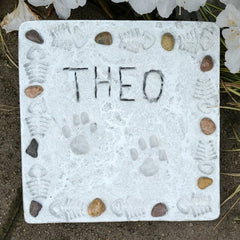 Mosaic Stepping Stone Kit-Paw Print image 2