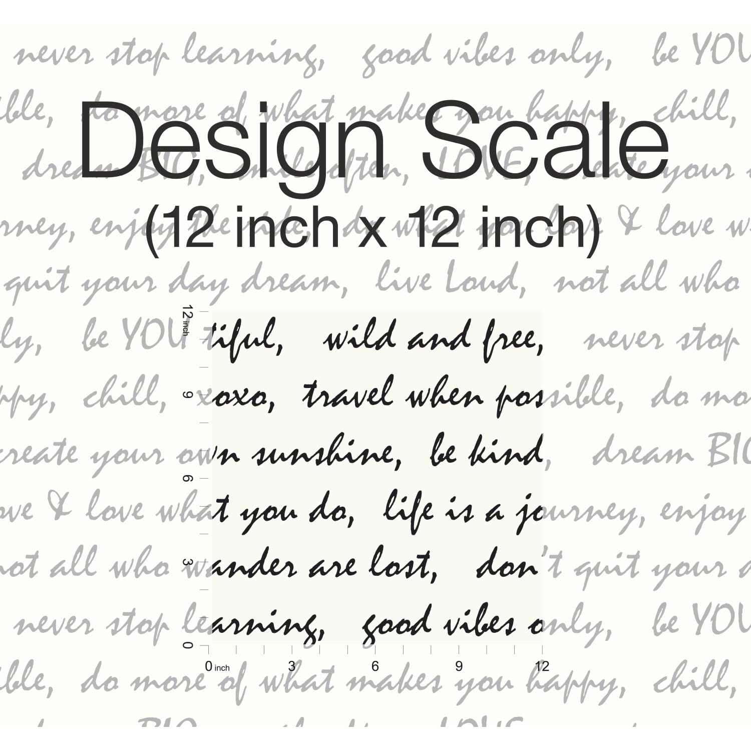 RoomMates Black Dream Big Script Peel and Stick Wallpaper 20.5" x 16.5 feet image 5