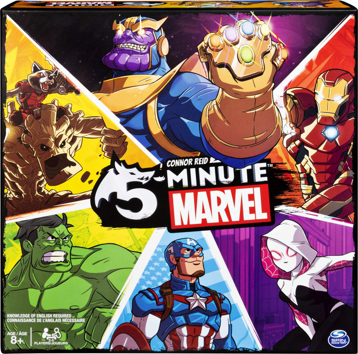 Spin Master Games 5-Minute Marvel, Fast-Paced Cooperative Card Game for Marvel Fans and Kids Aged 8 and Up image 0