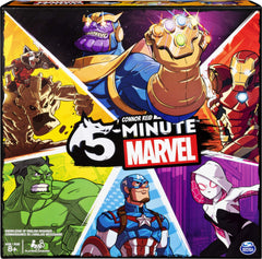 Spin Master Games 5-Minute Marvel, Fast-Paced Cooperative Card Game for Marvel Fans and Kids Aged 8 and Up image 0
