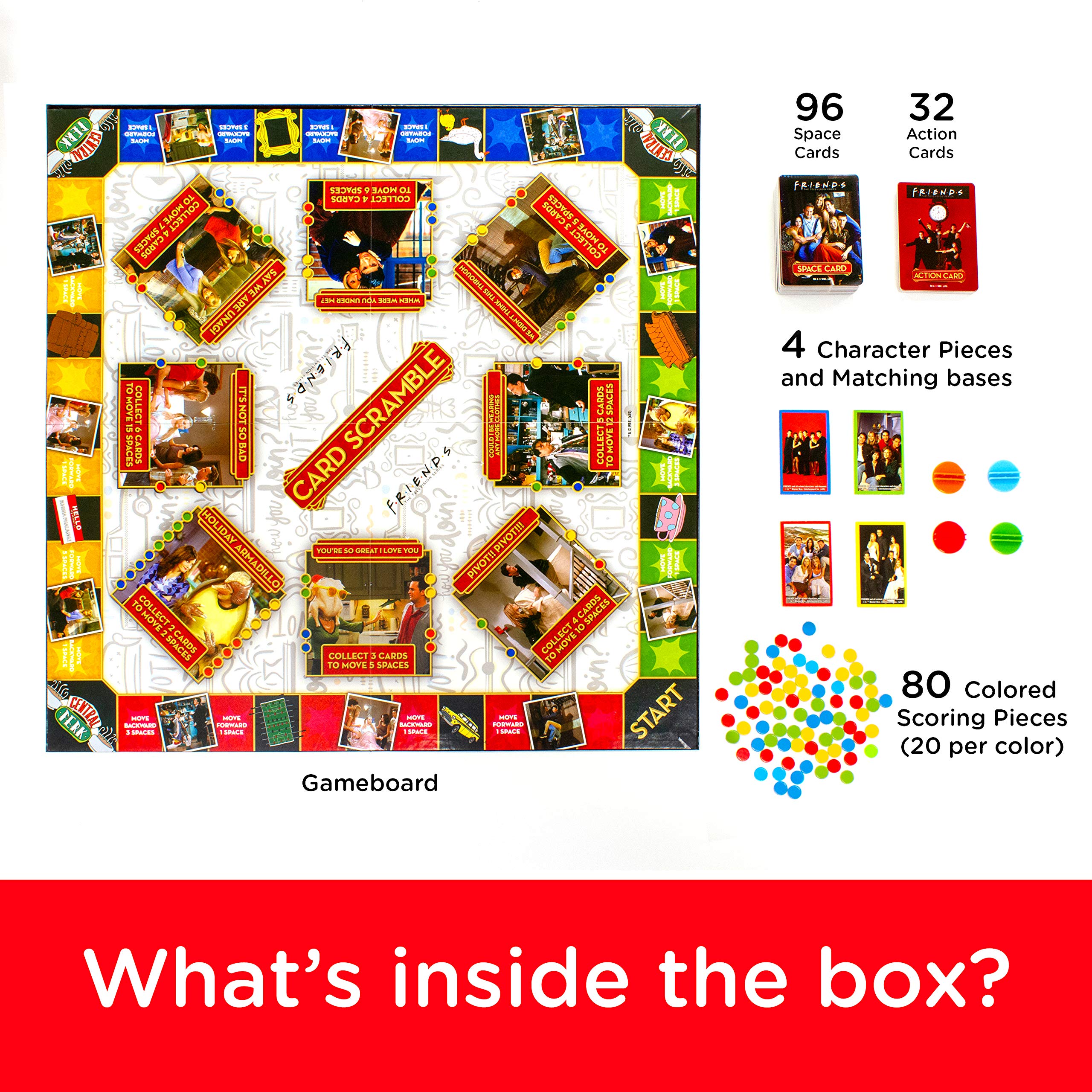 AQUARIUS Friends Card Scramble Board Game - Fun Family Party Game for Kids, Teens &amp; Adults - Entertaining Game Night Gift - Officially Licensed Friends TV Show Merchandise image 2
