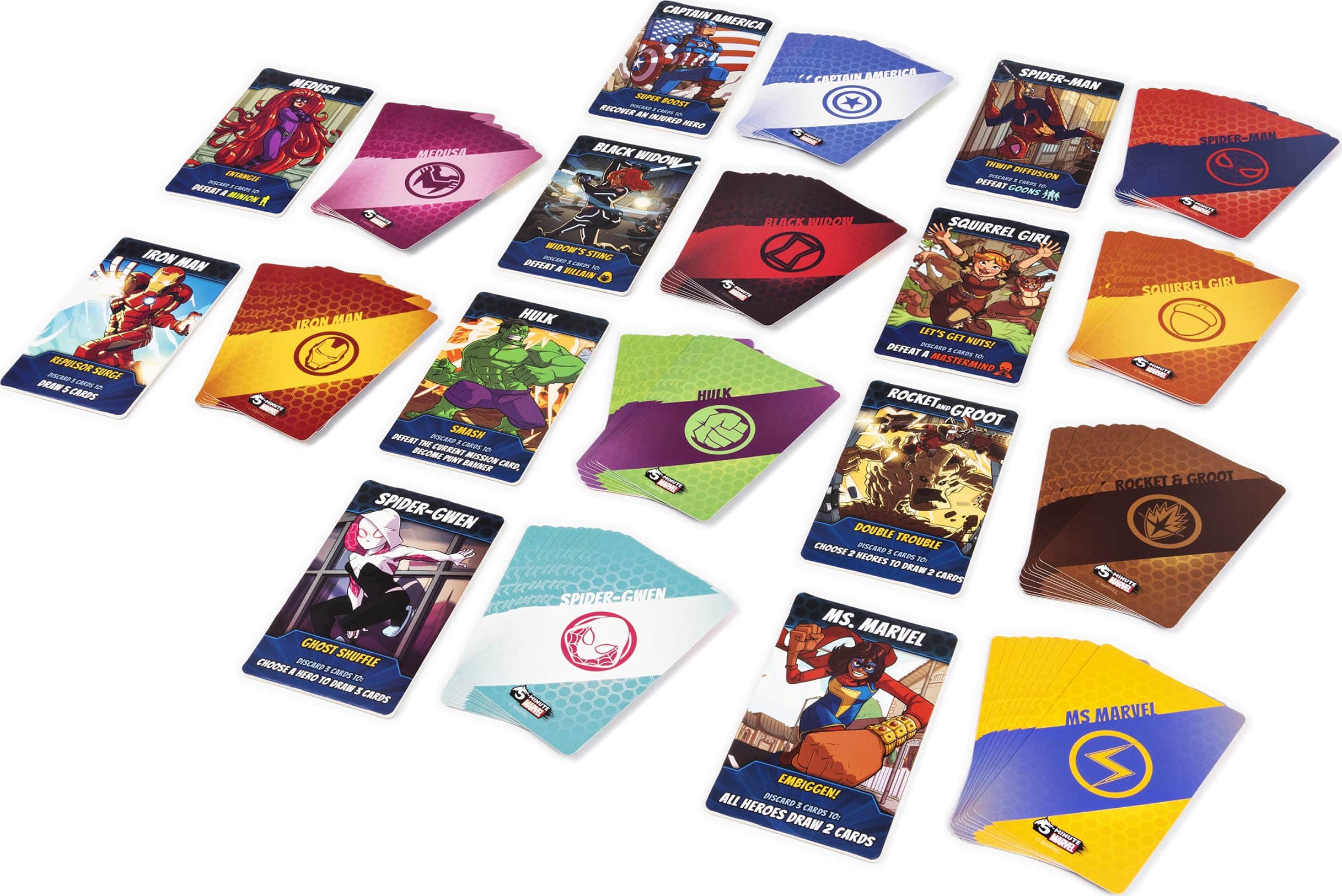 Spin Master Games 5-Minute Marvel, Fast-Paced Cooperative Card Game for Marvel Fans and Kids Aged 8 and Up image 3