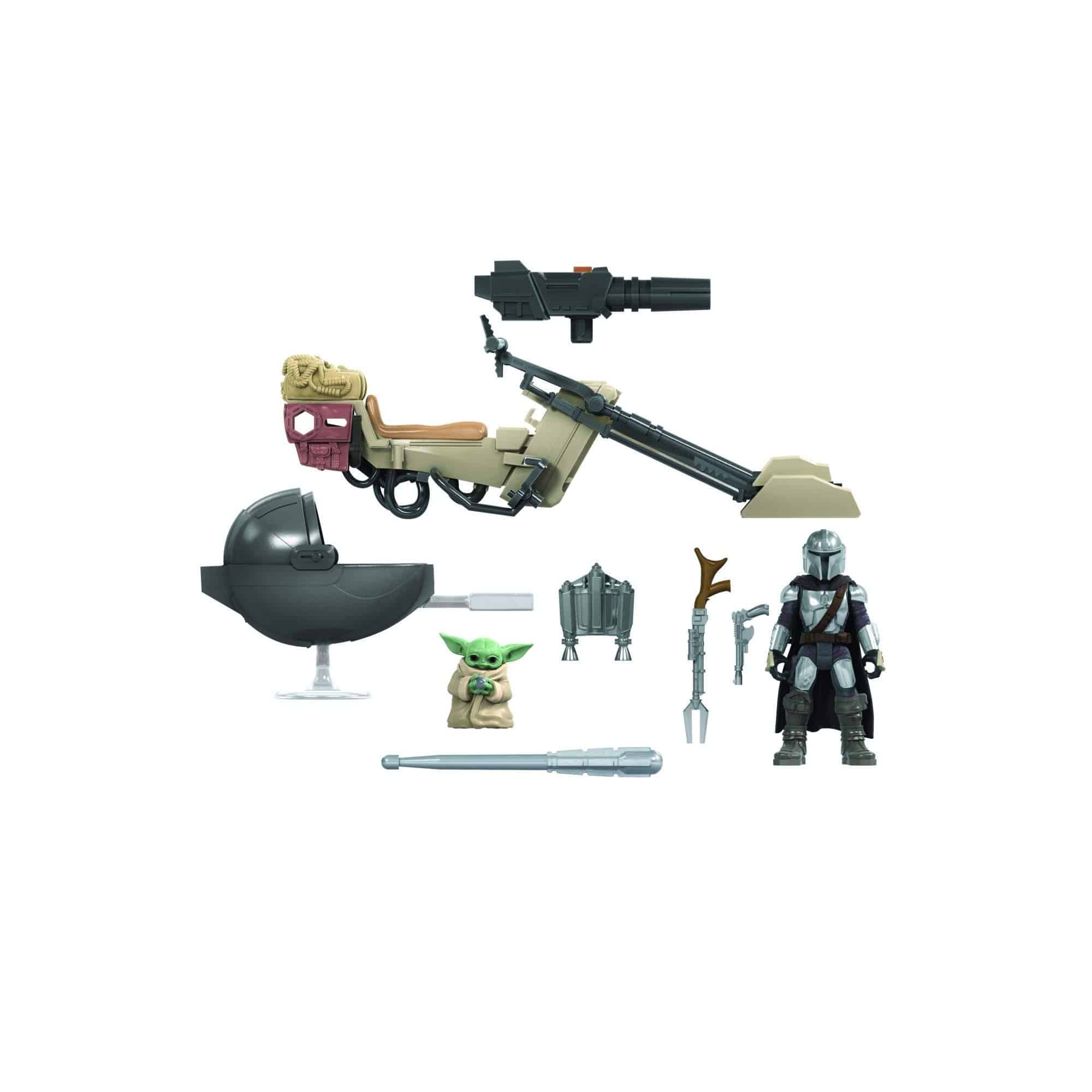 Star Wars Mission Fleet The Mandalorian and The Child Speeder Bike image 1
