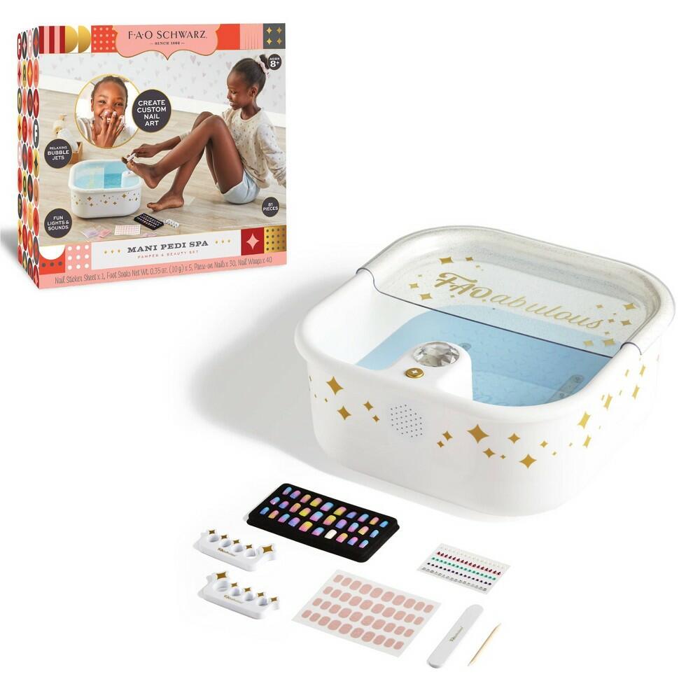 FAO Schwarz Pampered Manicure and Pedicure Spa Beauty Set image 0