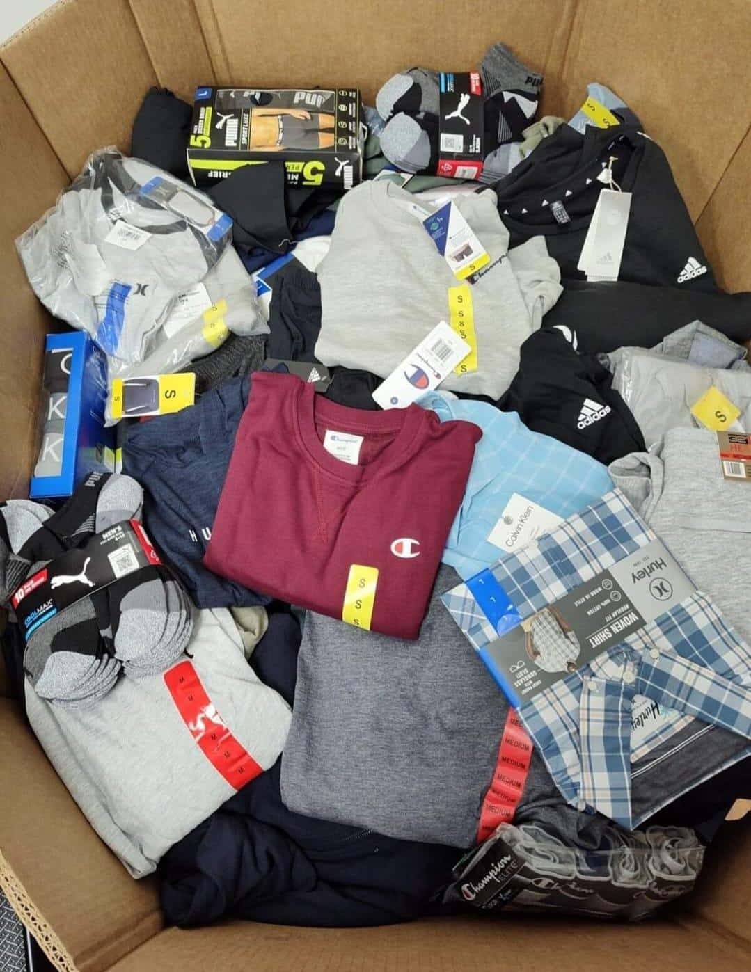 NEW! Clothing Reseller Wholesale Bundle Box Lot Min. Retail $175 image 0