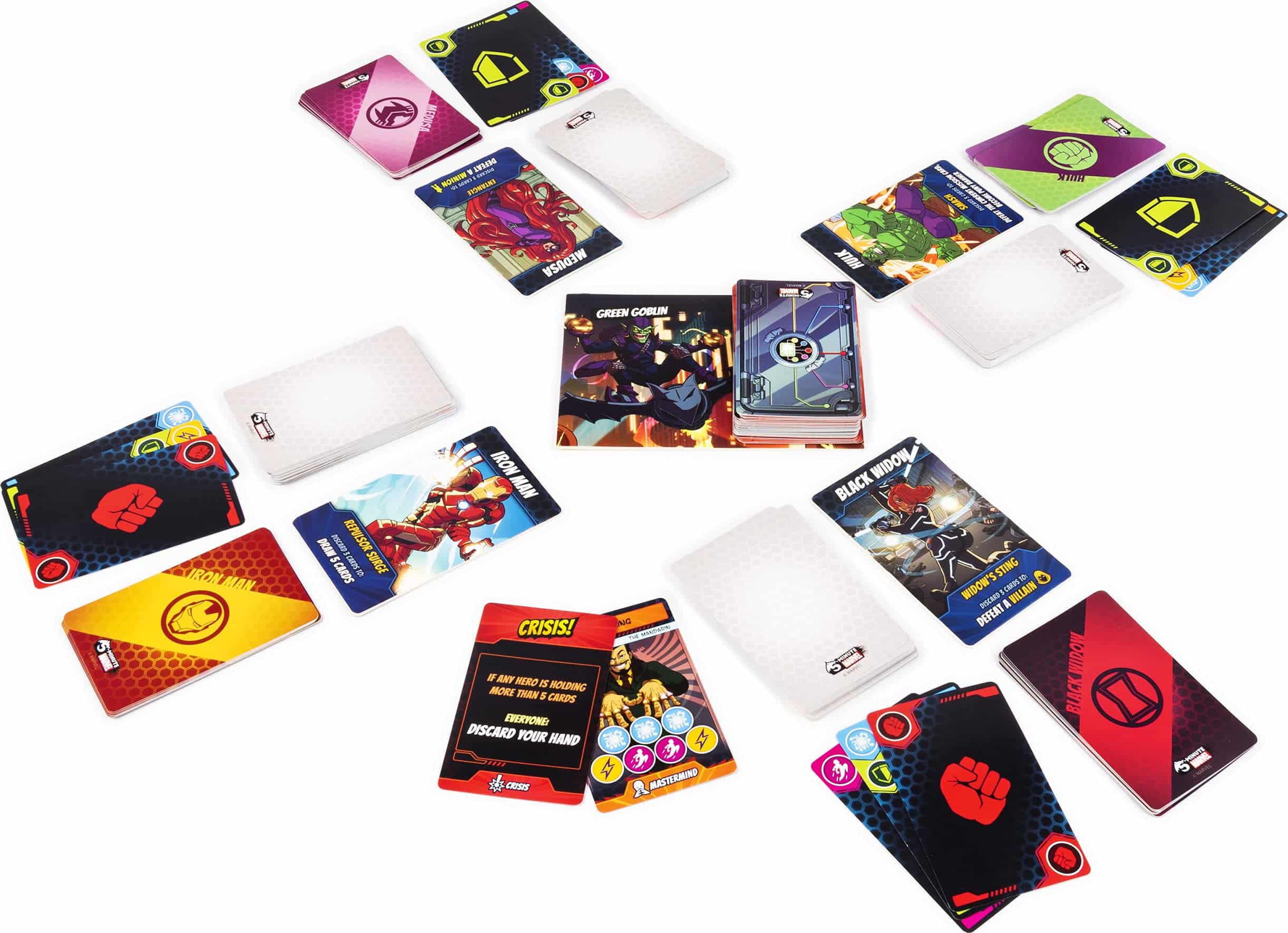 Spin Master Games 5-Minute Marvel, Fast-Paced Cooperative Card Game for Marvel Fans and Kids Aged 8 and Up image 1