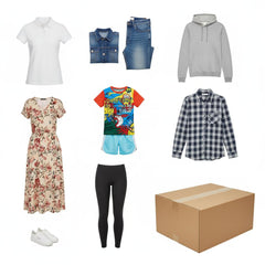 5 Pc New Clothing Mystery Box – Mixed Men’s & Women’s Apparel – $100+ Retail Value