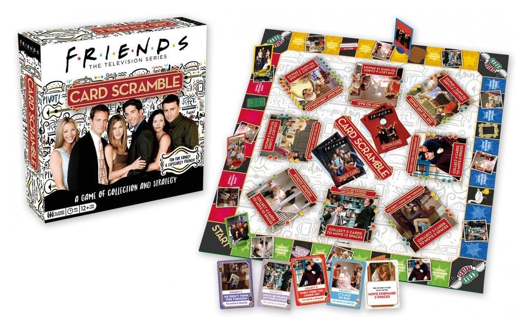 AQUARIUS Friends Card Scramble Board Game - Fun Family Party Game for Kids, Teens &amp; Adults - Entertaining Game Night Gift - Officially Licensed Friends TV Show Merchandise image 0