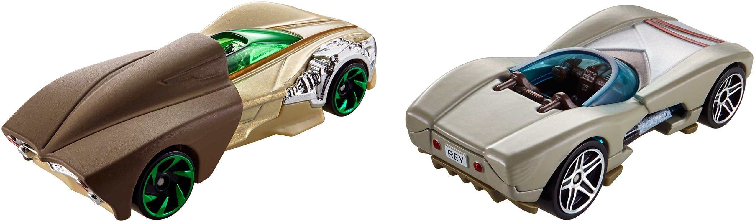 Hot Wheels Star Wars Rey Jedi Training &amp; Luke Skywalker, 2 Pack image 1