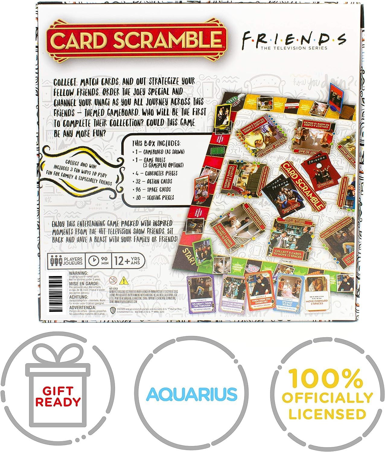 AQUARIUS Friends Card Scramble Board Game - Fun Family Party Game for Kids, Teens &amp; Adults - Entertaining Game Night Gift - Officially Licensed Friends TV Show Merchandise image 6