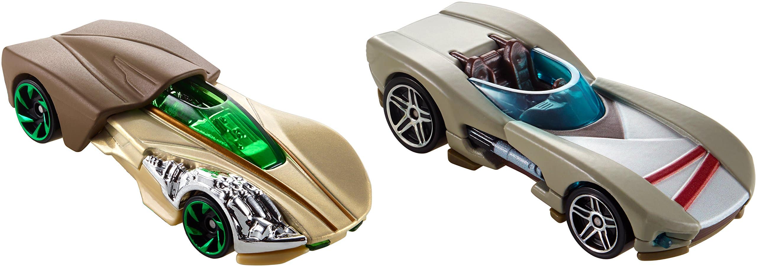 Hot Wheels Star Wars Rey Jedi Training &amp; Luke Skywalker, 2 Pack image 2