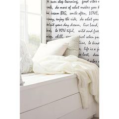 RoomMates Black Dream Big Script Peel and Stick Wallpaper 20.5" x 16.5 feet image 1