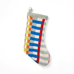 Wondershop 20" Color Block Stripe Sweater Knit Holiday Stocking